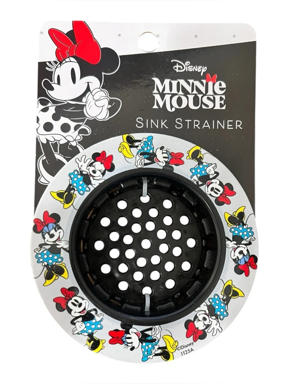 Disney Minnie Mouse Black, Red, Blue & Yellow Sink Strainer